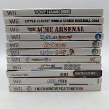 Nintendo Wii Game Lot Of 11 Games Tony Hawk My Sims Party Animals Racing Sports