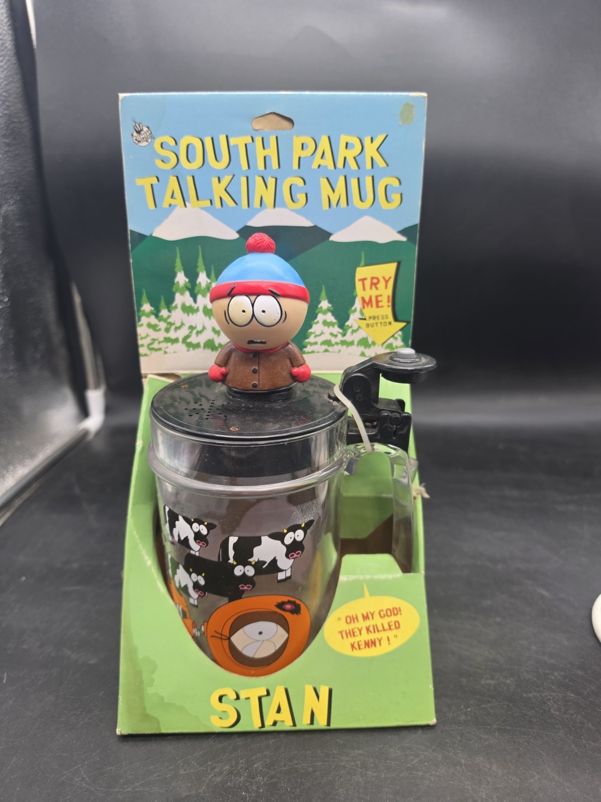 South Park Talking Mug Stien Stan "Oh My God! They Killed Kenny" NOS