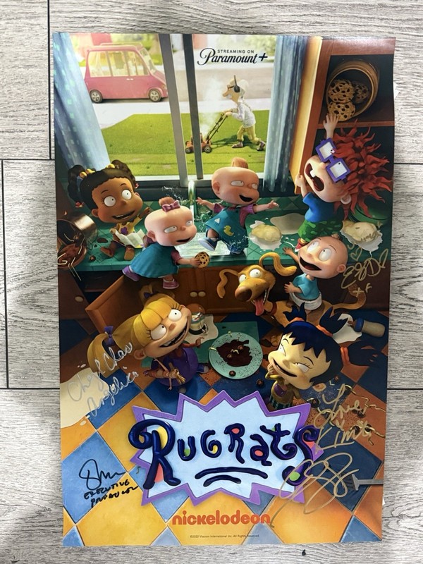 Signed Rugrats Paramount 2022 Poster Multi Signed Cast & Executive Producer Nik