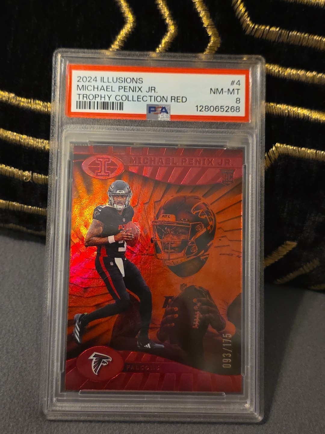 2024 Panini Illusions - Michael Penix Jr. #4 Trophy Collection Red /175 (RC)