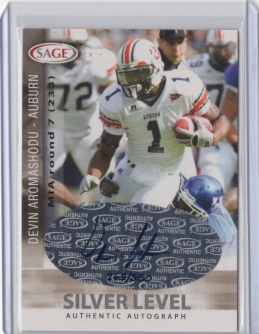 Devin Aromashodu SA-GE Autographs #A2 Silver