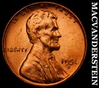 1956-D Lincoln Wheat Cent - Red Choice Gem Brilliant Unc  No Reserve  #G8903