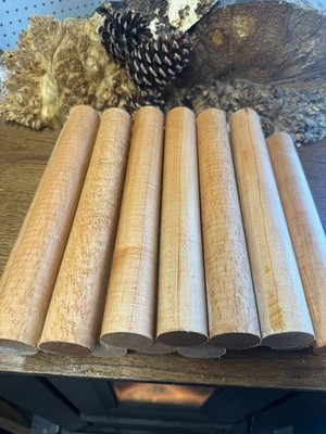 14- New England Birdseye Maple Call/Cue Turning rounds  1-5/8'' X 12''