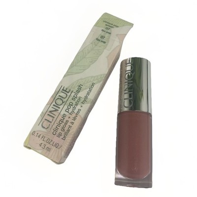 CLINIQUE POP SPLASH Lip Gloss + Hydration 07 Fizz Pop rose beige schimmer 4,3 ml