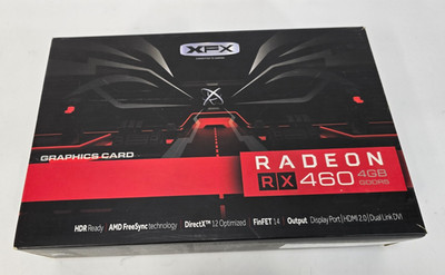  XFX AMD Radeon RX460 4GB 896SP GDDR5 PCI-E Graphics Video Card DP DVI HDMI