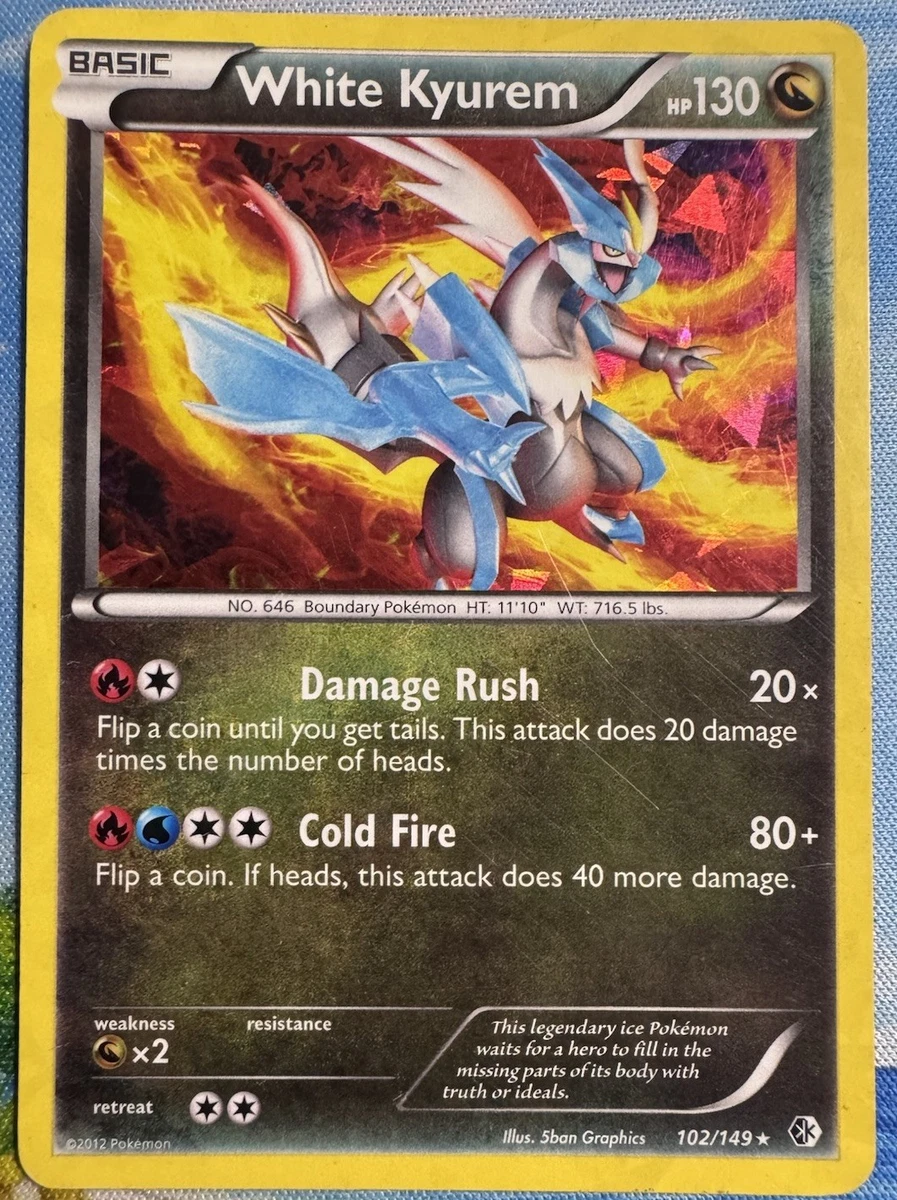 kyurem pokemon card price Colorless Glaciate This attack does 30 damage to each of your opponents Pokémon Pokemon Black & White Legendary
