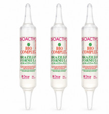 3 Ampoulles Bioactivo Bio Complex Brazilian Formula Keratin Plus