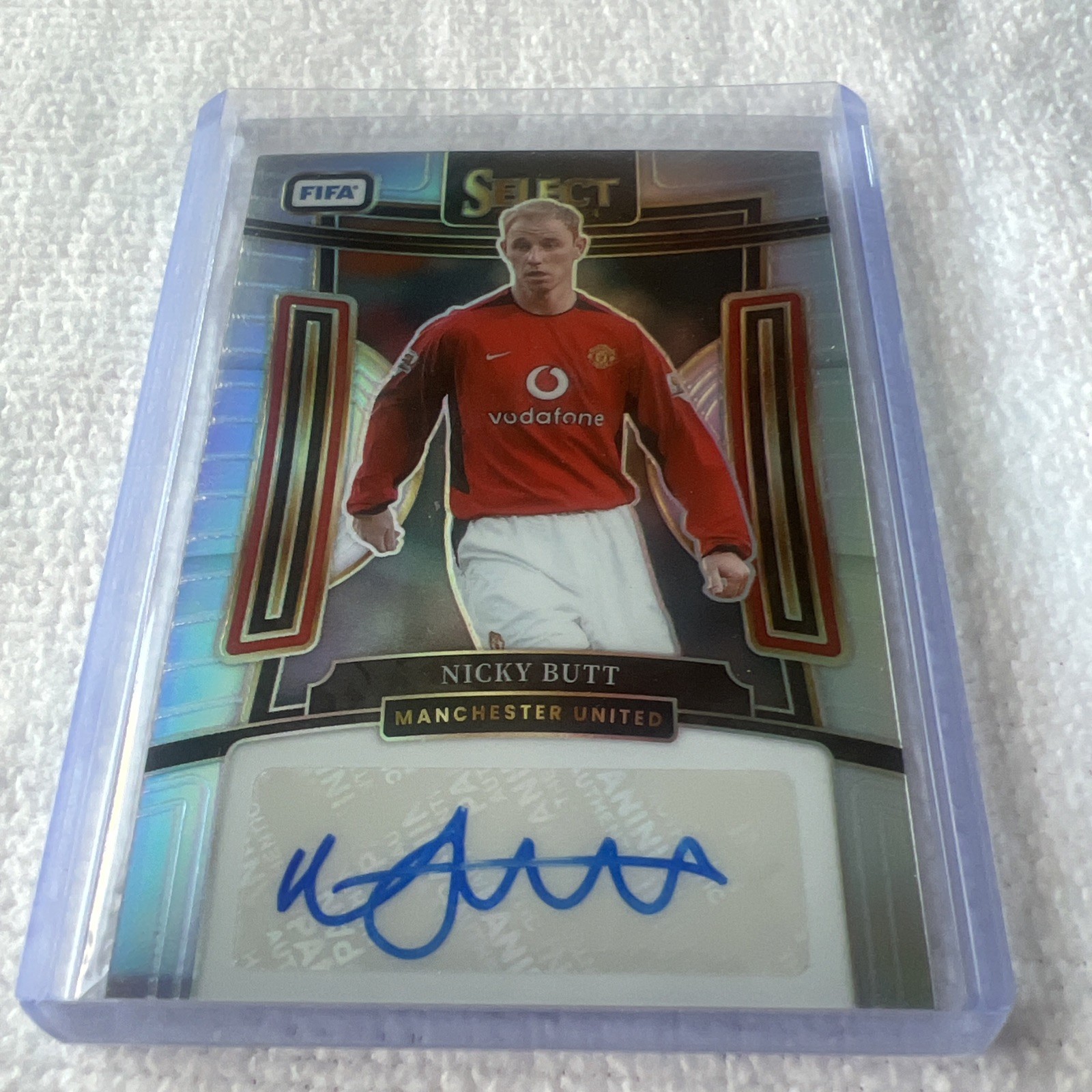 2023-24 Panini Select Prizm Nicky Butt Auto England Manchester United Newcastle