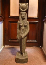 Ancient Egyptian Rare Stone Statue of Goddess Hathor – Pharaonic Antiquity BC