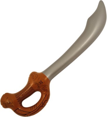 12x Aufblasbares Piratenschwert (60cm) Kostüm Cutlass Jack Sparrow Accessoire