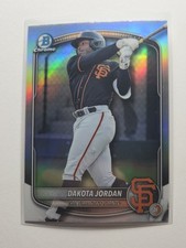 2025 Bowman Chrome Refractor BDC-139 Dakota Jordan Giants