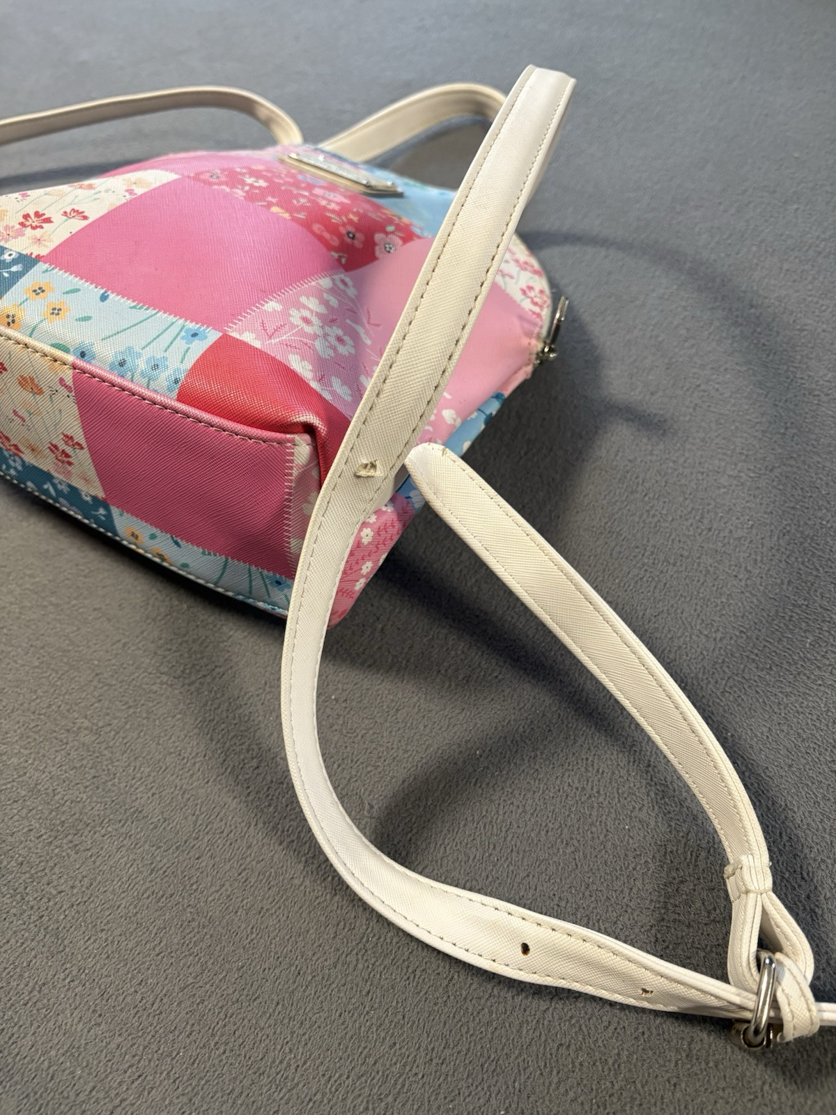 Used Hello Kitty Loungefly Patch Work Backpack Mi… - image 5