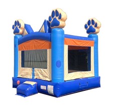 Crossover Blue Dog Bounce House Commercial Inflatable Jumping Castle Kids Jumper