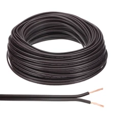 100Ft 18/2 PVC Covered Wire, SPT-1 UL Listed Copper Electronic Wire, Brown