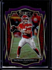 2020 Panini Select Patrick Mahomes II Purple Prizm Die Cut Premier Level #130