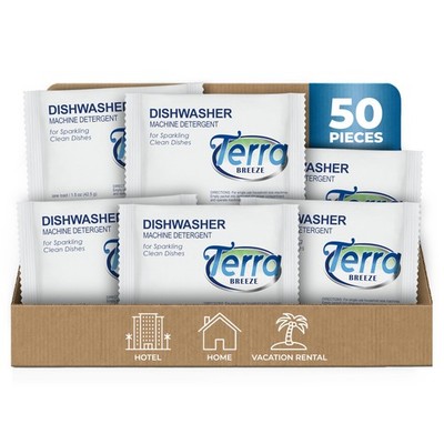 Automatic Dishwasher Detergent Powder,1.5 oz. Individually Wrapped Packets (5...