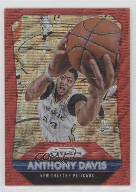 2015-16 Panini Prizm Ruby Wave Prizm /350 Anthony Davis #55