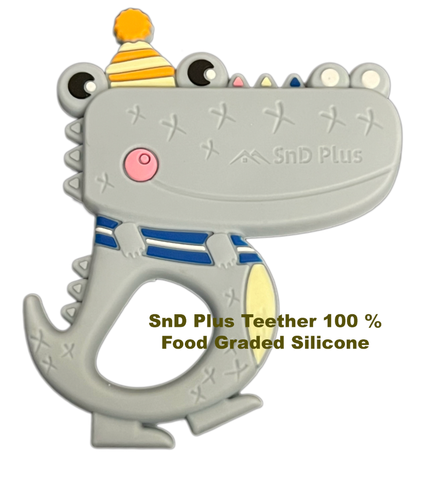 SnD Plus Animal Baby Dentiether Giocattolo per Dentizione in Silicone Senza BPA per Neonati Bambino - Foto 27 di 32