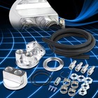 Universal Engine Oil Filter Relocation Relocate Kit+Thread+8ft Rubber Line/Hose