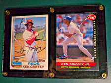 Fathers and Sons Playing Baseball -Ken Griffey Sr and Jr. cards for Father's Day