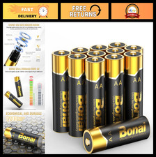 High Capacity 2800mAh Rechargeable AA Batteries - 12 Pack NiMH, Low Self Dischar 3.33 per gallon