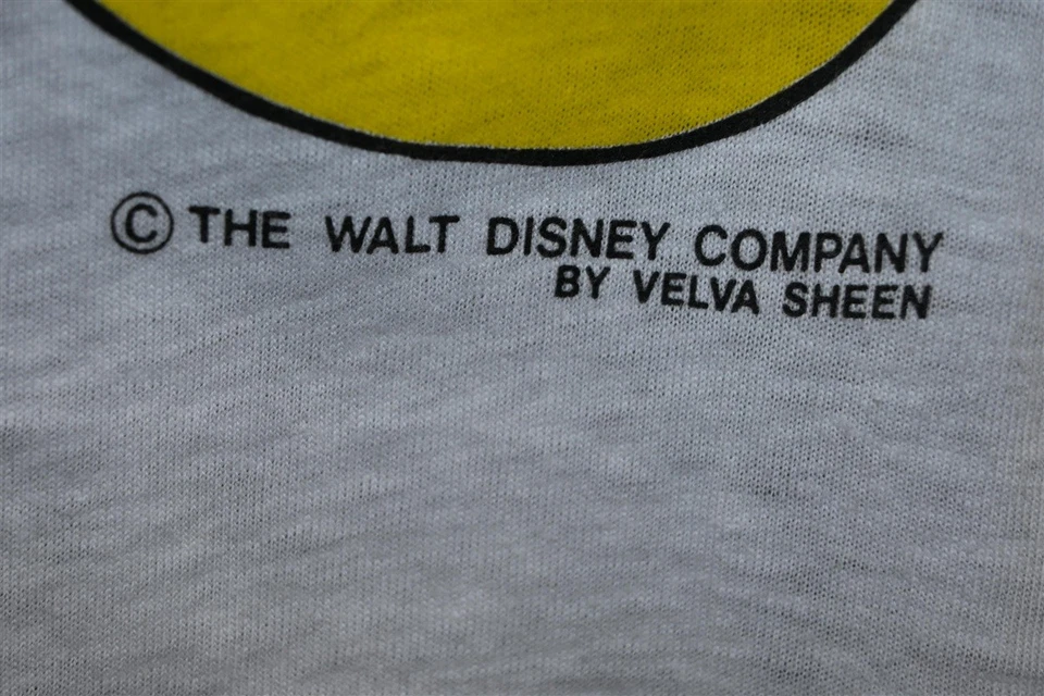 vintage 80s WALT DISNEY MICKEY MOUSE NEBRASKA CARTOON WHITE t-shirt SMALL S - Image 3 of 4