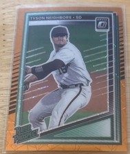 2025 Panini Donruss Optic Rated Prospects #181 Tyson Neighbors  Orange Lazier