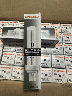 LOT OF 50 Sylvania Dulux 21110 Compact Fluorescent D18W,