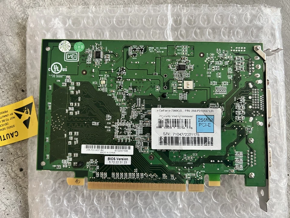 NVIDIA e-GeForce 7300GT 256MB PCI-E AMD DDR2 Graphic Card (NOS) DVI VGA S-Video - Image 4 of 4