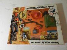 VINTAGE 1973 HUBLEY- THE LONE RANGER RIDES AGAIN PLAYSET- NEW OLD STOCK