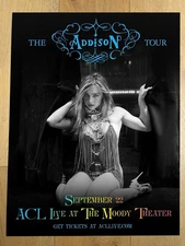 Addison Rae The Addison Tour September 22nd 2025 ACL Live at The Moody poster