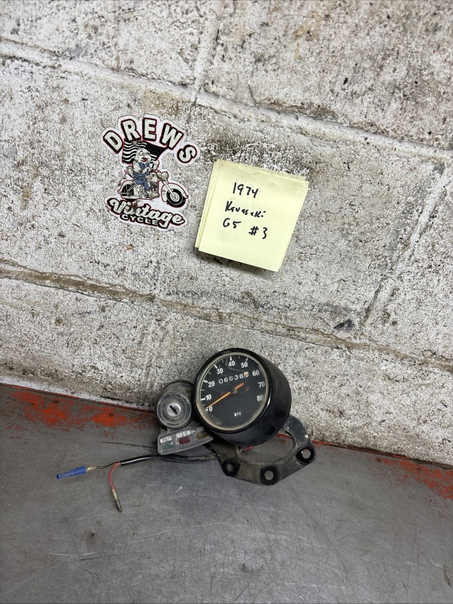 1974 Kawasaki G5 G 5 Ke100 Ke Speedometer Key Switch Cluster | eBay