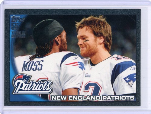 New England Patriots [Black] #347 2010 Topps card