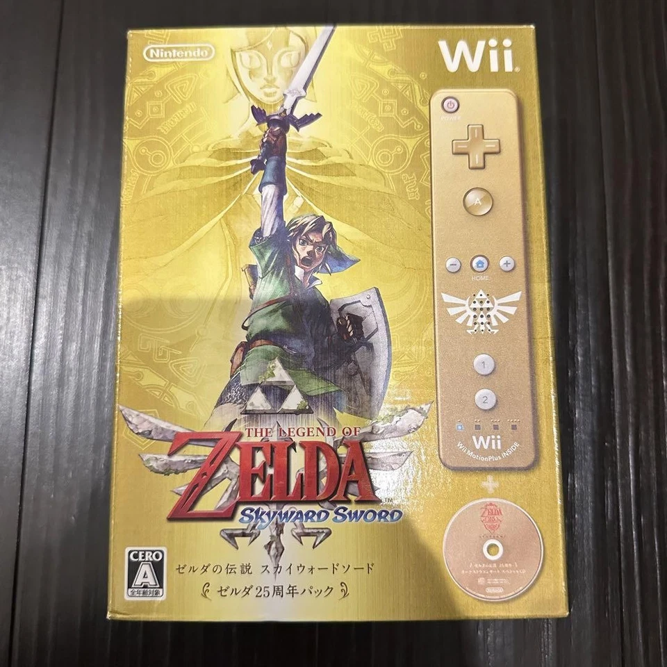 The Legend of Zelda: Skyward Sword Controller Mariokart Gold Handle for Wii New - Image 3 of 4