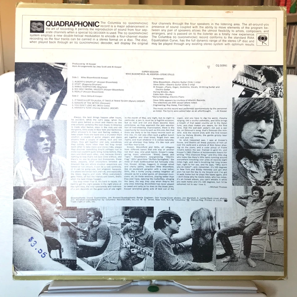 Tested - Bloomfield, Kooper, Stills - Super Session Quadraphonic LP Foto 2 de 4