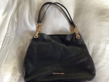 Beautiful Genuine Michael Kors Black Pebbled Leather Shoulder Bag