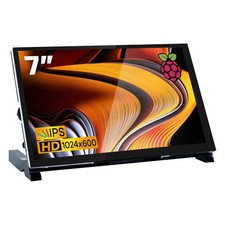 7 Inch IPS LCD Touch Screen Raspberry Pi Monitor Display 1024 600 Capacitive ...