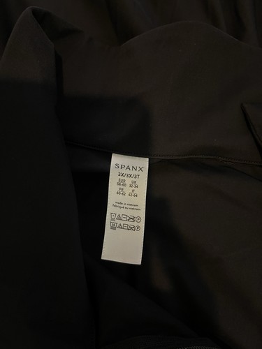 Spanx Black Short Sleeve Collared Shirt Dress Size 3X - Picture 4 of 4
