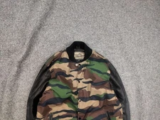 Vintage Reason Varsity Camo Bomber Jacket kanye west Style