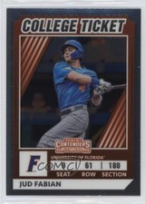 2022 Panini Elite Extra Edition College Tickets Optic Jud Fabian #CTO-26 0j9y