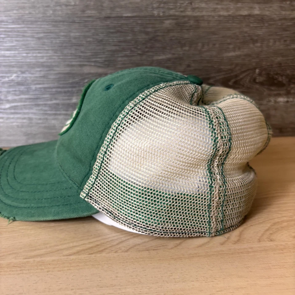 Rub My Shamrocks 帽子 Snap Back 绿色米色卡车司机网眼男式圣帕特里克节 — 第 4/4 张图片