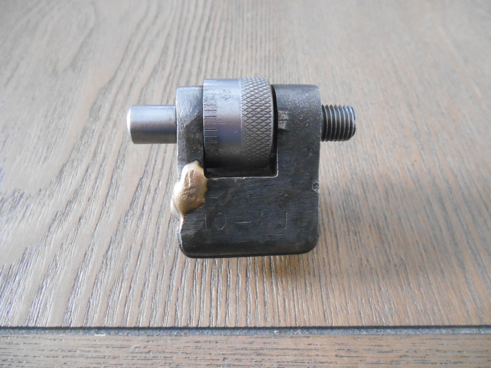 Micrometer carriage stop #10-316 for a 10" & 12" Atlas Craft