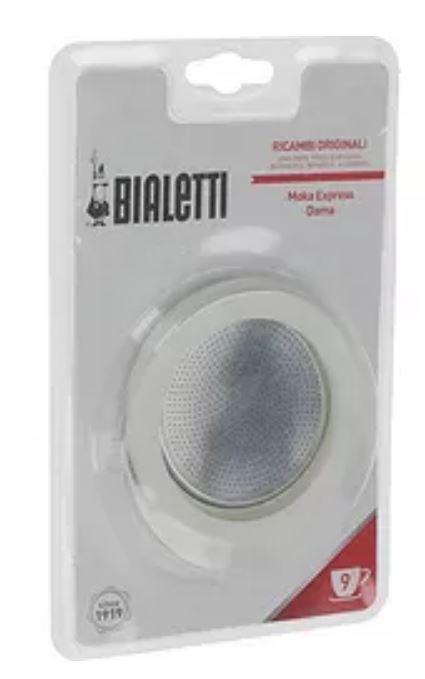 Bialetti Grau/Weiss/Silber Zubehörset Moka Express 9T., Zubehör Kaffeemaschinen, - Image 2