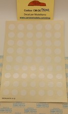 1:43 Cartograf Carrara TK002 Round Stamp Number Holder Decals Diameter 10 12mm