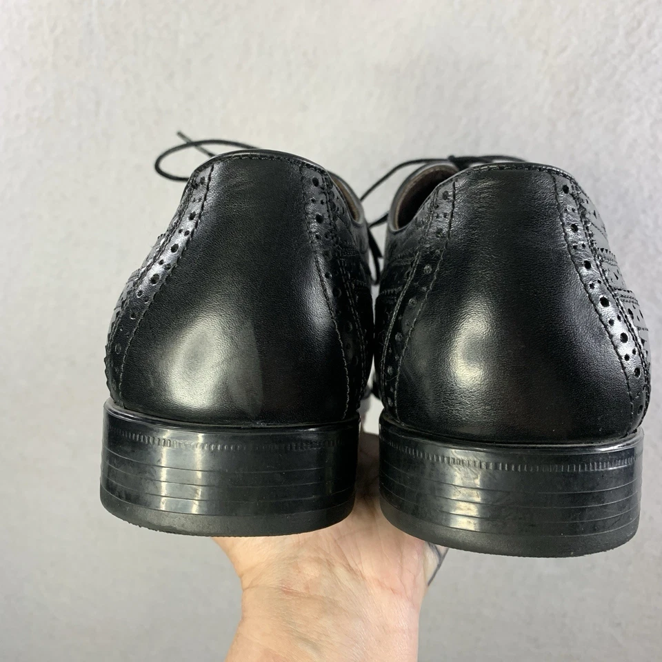 Sapato Oxford Masculino Johnston Murphy Couro Ponta das Asas Tamanho 11 M Conforto Pele de Carneiro - Imagem 4 de 4