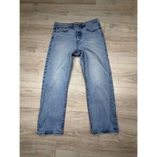 Levis Premium Womens Wedgie Straight Jeans Light Wash High Rise Button Fly Sz 30