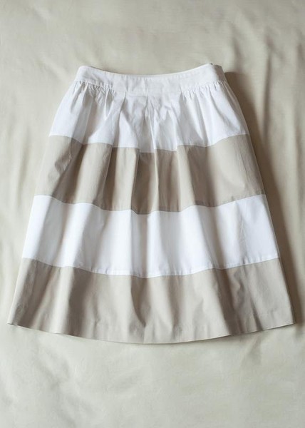 Women Peserico Skirt White Elastane 38