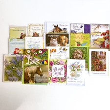 Lot of 20 Assorted Unused Greeting Cards Caring, Thinking of You, Get Well Soon