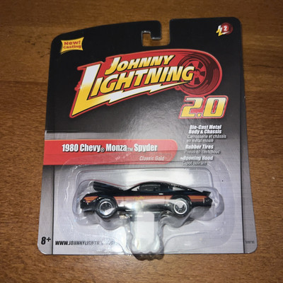 Johnny Lightning 2.0 Black 1980 Chevy MONZA Spyder