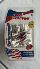 NEW Pride Golf American Flag Evolution Plastic Golf Tees 2 3/4 Inch (30 Pack)